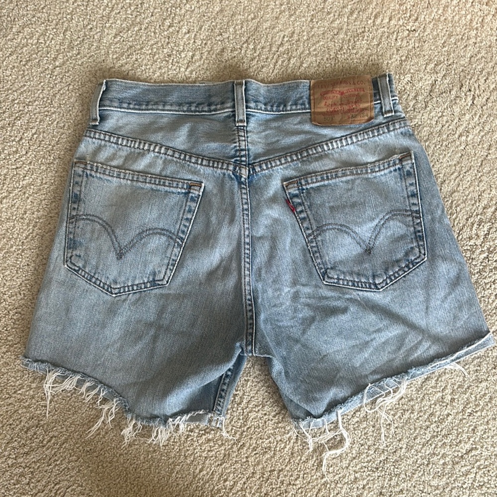 Levi's Faded Blue Denim Shorts Regular Fit